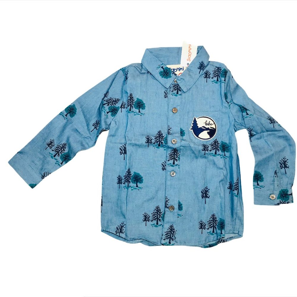 NEW Denim Forest Long Sleeve Shirt